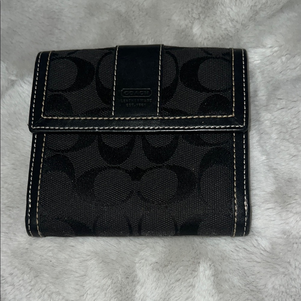 Coach Signature Black Wallet